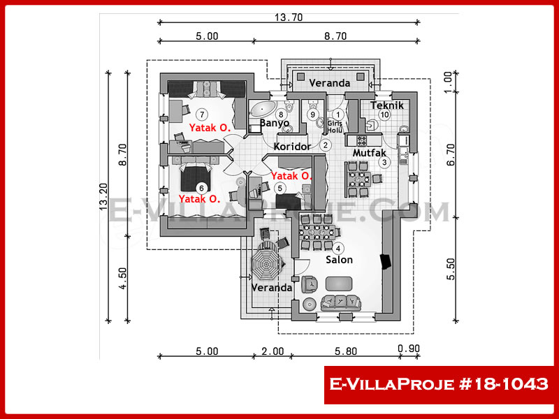 Model 18-1043 — 134 m², 1 Kat thumbnail 2