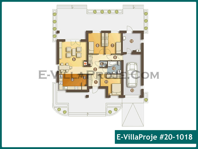 Model 20-1018 — 134 m², 1 storey thumbnail 2