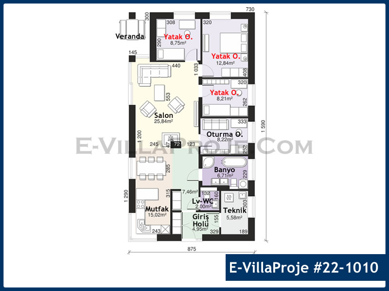 Model 22-1010 — 135 m², 1 Kat thumbnail 2