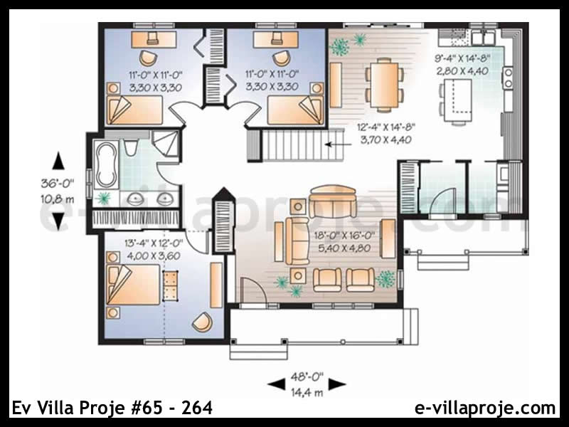 Model 65-264 — 135 m², 1 Kat thumbnail 2
