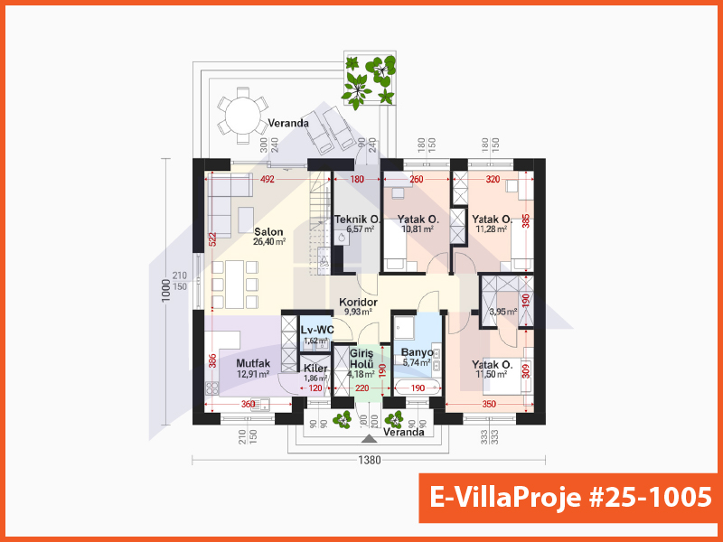 Model 25-1005 — 135 m², 1 kat thumbnail 2