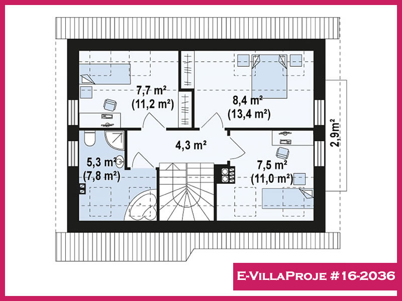 Model 16-2036 — 136 m², 2 Kat thumbnail 3