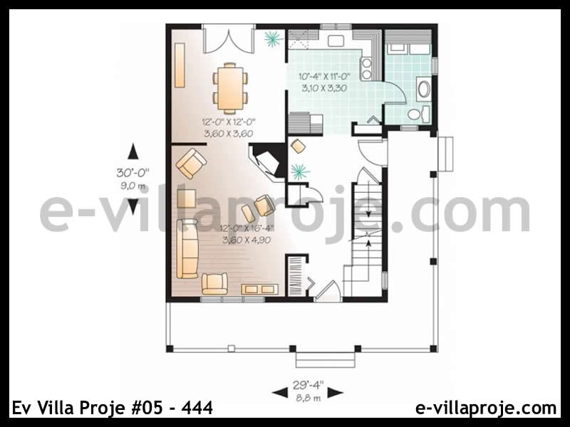 Model 05-444 — 136 m², 2 storeys thumbnail 2