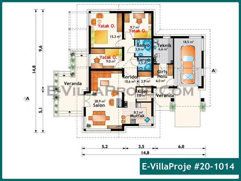 Model 20-1014 — 136 m², 1 Kat thumbnail 2