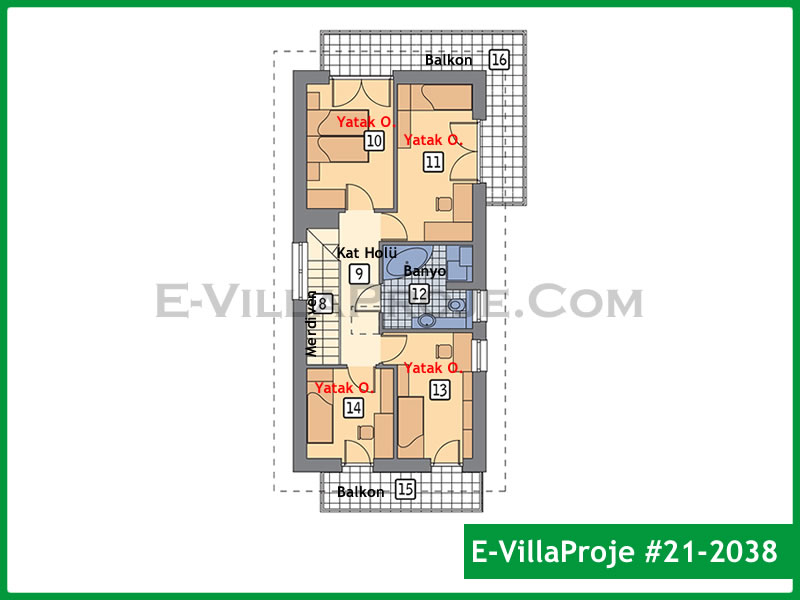 Modell 21-2038 — 137 m², 2 Geschosse thumbnail 3
