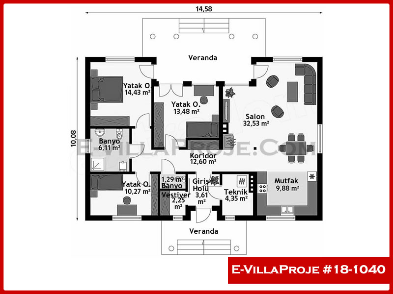 Model 18-1040 — 137 m², 1 Kat thumbnail 2