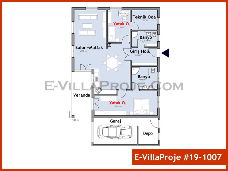 Model 19-1007 — 137 m², 1 Kat thumbnail 2