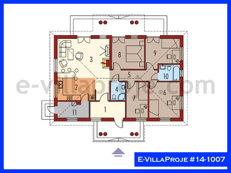 Modell 14-1007 — 138 m², 1 Geschoss thumbnail 2