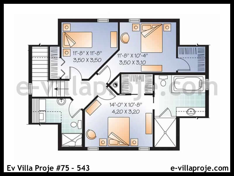 Model 75-543 — 139 m², 2 Kat thumbnail 3