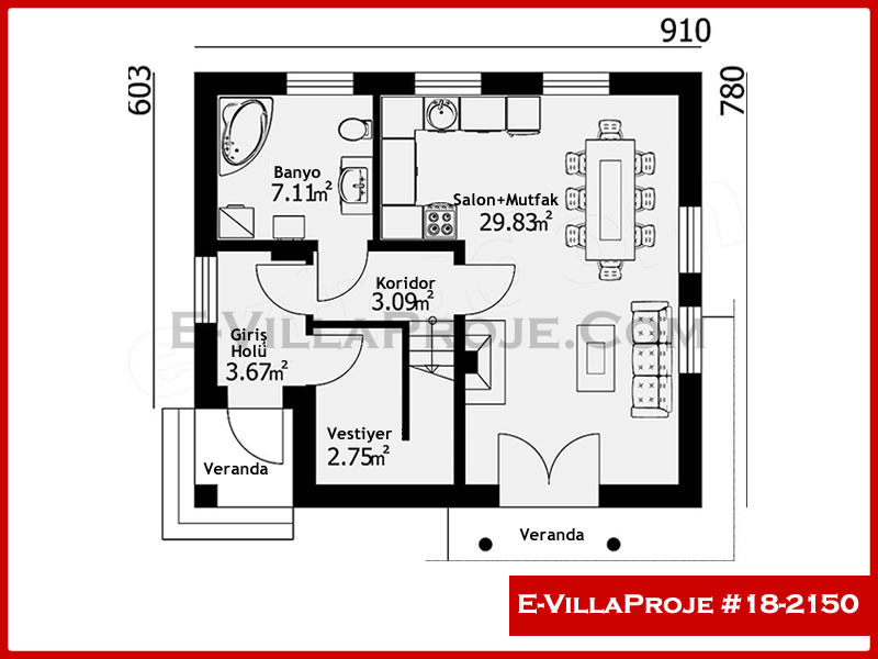 Modell 18-2150 — 139 m², 2 Geschosse thumbnail 2