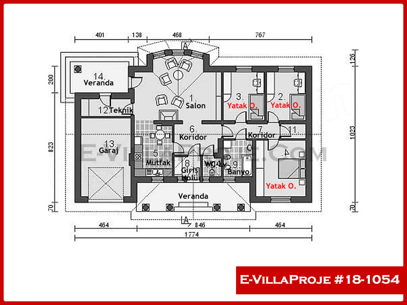 Model 18-1054 — 139 m², 1 Kat thumbnail 2