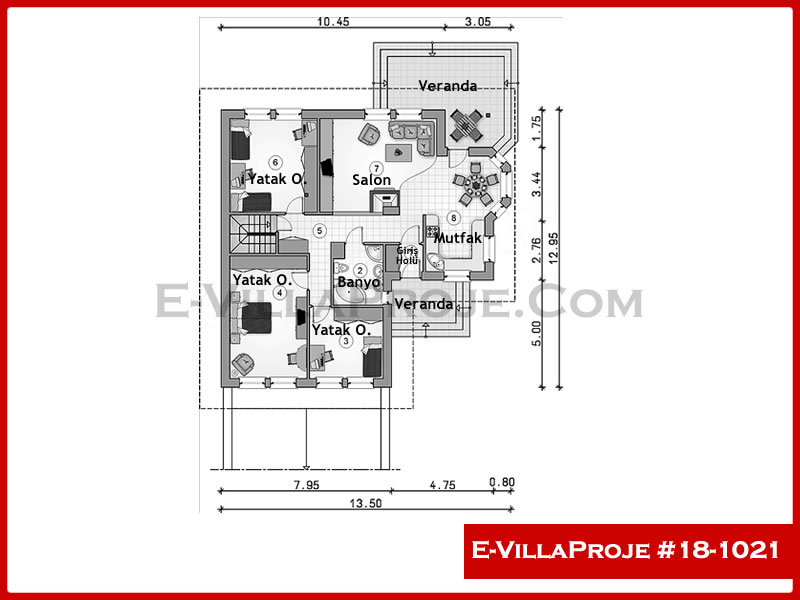 Modell 18-1021 — 139 m², 1 Geschoss thumbnail 2