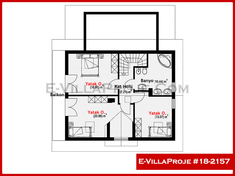 Model 18-2157 — 140 m², 2 storeys thumbnail 3