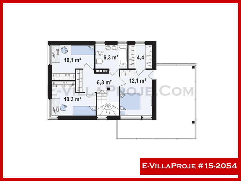 Model 15-2054 — 140 m², 2 Kat thumbnail 3