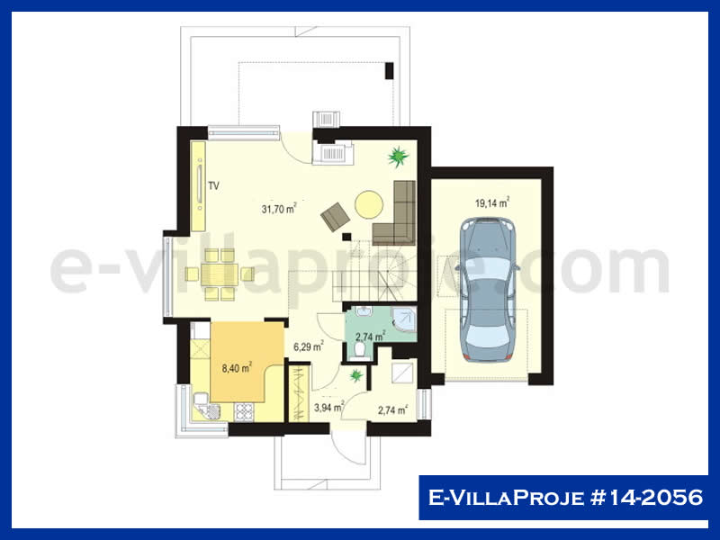 Model 14-2056 — 140 m², 2 storeys thumbnail 2
