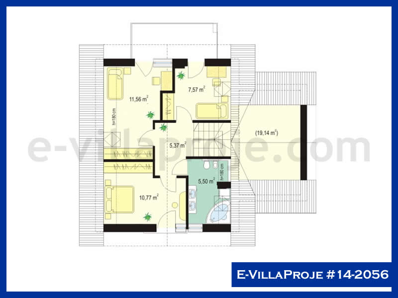 Model 14-2056 — 140 m², 2 storeys thumbnail 3
