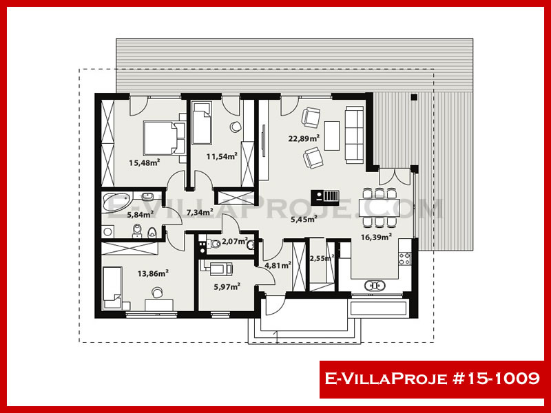 Modell 15-1009 — 140 m², 1 Geschoss thumbnail 2