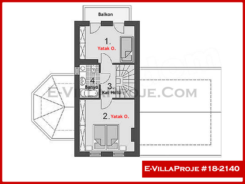 Model 18-2140 — 141 m², 2 storeys thumbnail 3