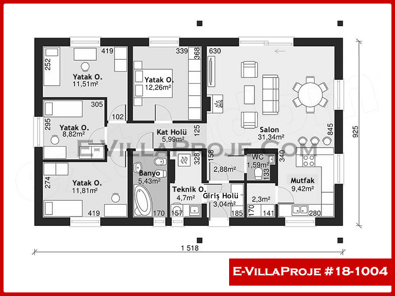 Model 18-1004 — 141 m², 1 Kat thumbnail 2