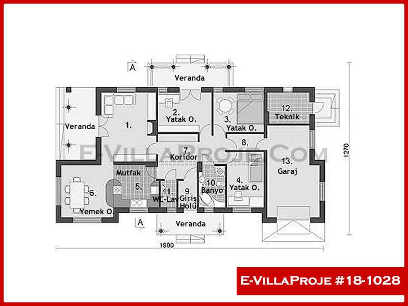 Model 18-1028 — 142 m², 1 storey thumbnail 2