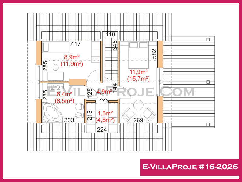 Model 16-2026 — 143 m², 2 Kat thumbnail 3