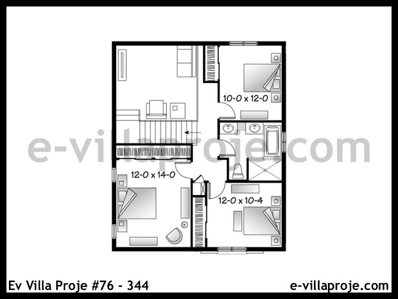 Model 76-344 — 143 m², 2 Kat thumbnail 3
