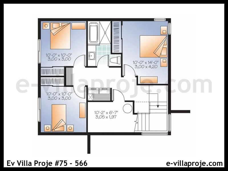 Model 75-566 — 143 m², 2 storeys thumbnail 3