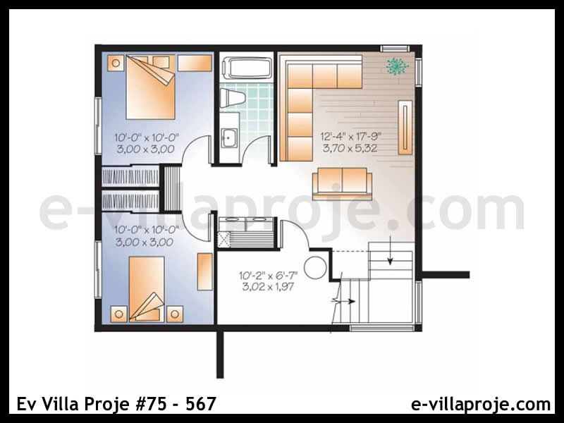 Model 75-567 — 143 m², 2 storeys thumbnail 3