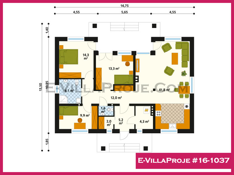 Model 16-1037 — 143 m², 1 Kat thumbnail 2