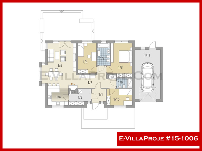 Modell 15-1006 — 144 m², 1 Geschoss thumbnail 2
