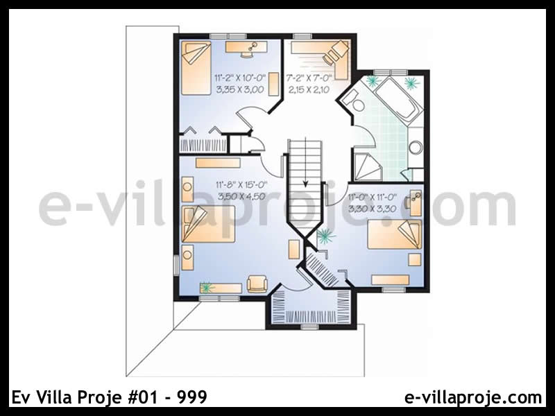 Model 01-999 — 145 m², 2 storeys thumbnail 3