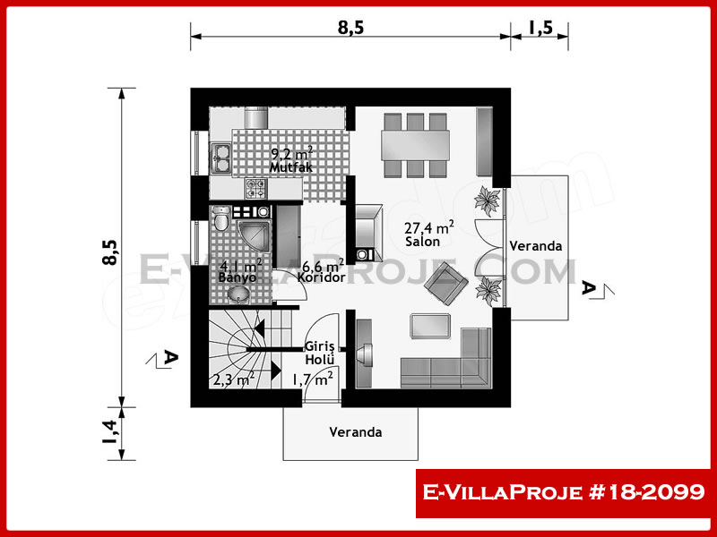 Model 18-2099 — 145 m², 2 Kat thumbnail 2