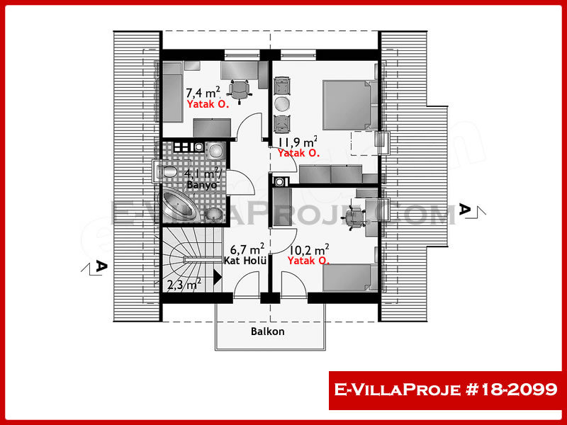 Model 18-2099 — 145 m², 2 Kat thumbnail 3