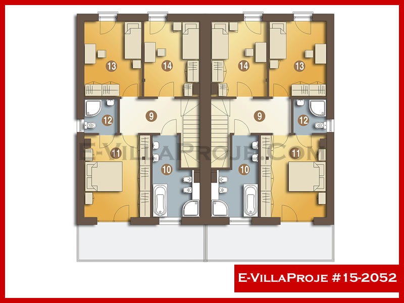 Model 15-2052 — 145 m², 2 storeys thumbnail 3