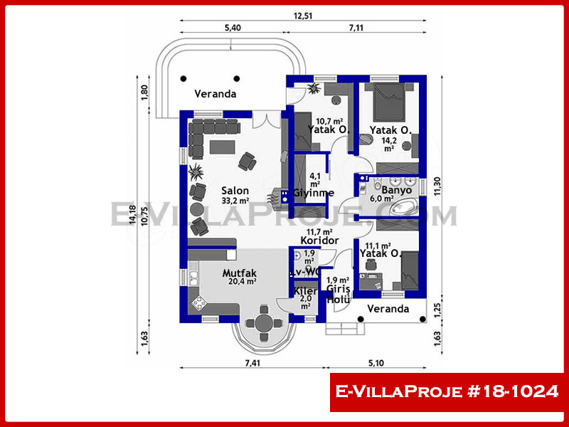 Model 18-1024 — 145 m², 1 Kat thumbnail 2