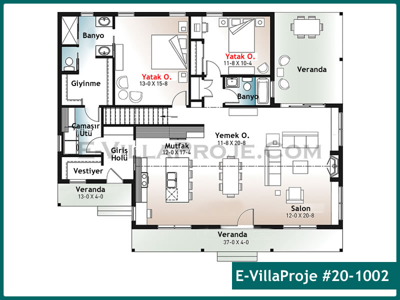 Modell 20-1002 — 145 m², 1 Geschoss thumbnail 2