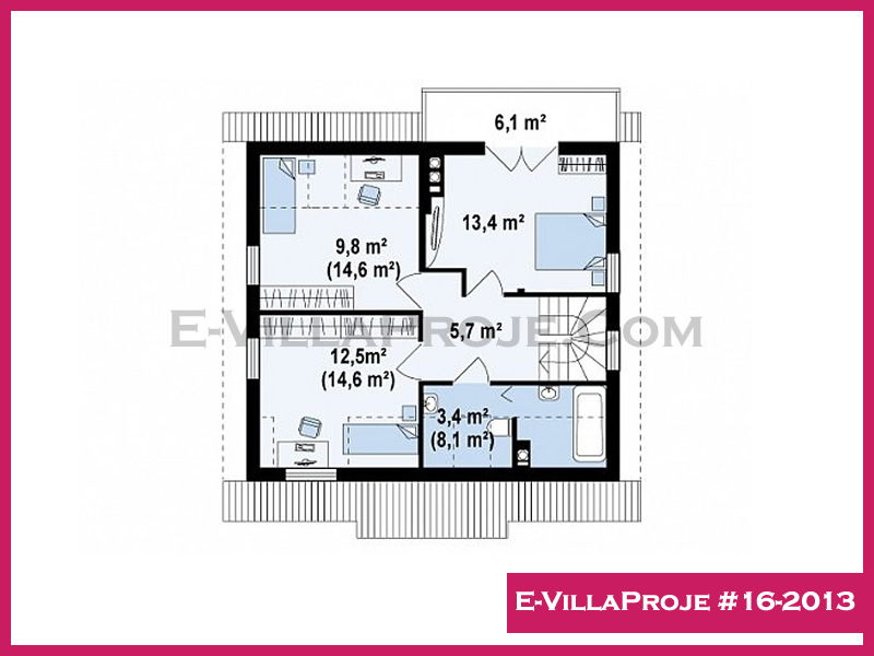 Modell 16-2013 — 146 m², 2 Geschosse thumbnail 3