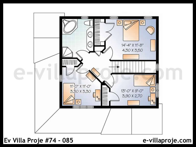 Model 74-085 — 146 m², 2 Kat thumbnail 3