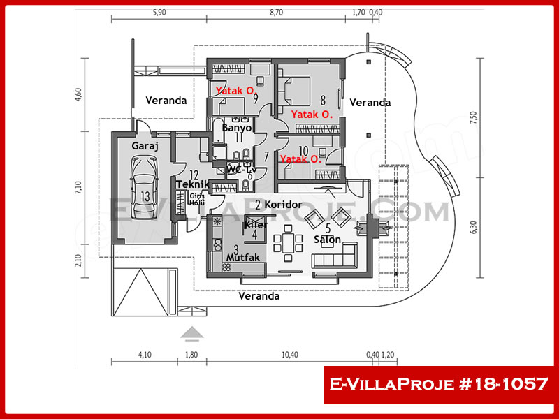 Model 18-1057 — 147 m², 1 storey thumbnail 2