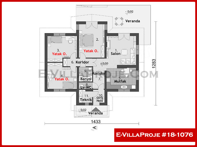 Model 18-1076 — 147 m², 1 storey thumbnail 2