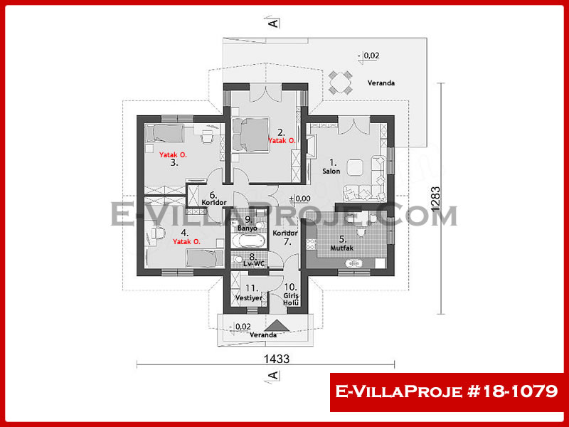 Model 18-1079 — 147 m², 1 storey thumbnail 2