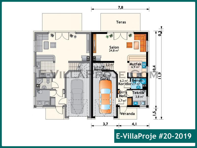 Model 20-2019 — 148 m², 2 Kat thumbnail 2