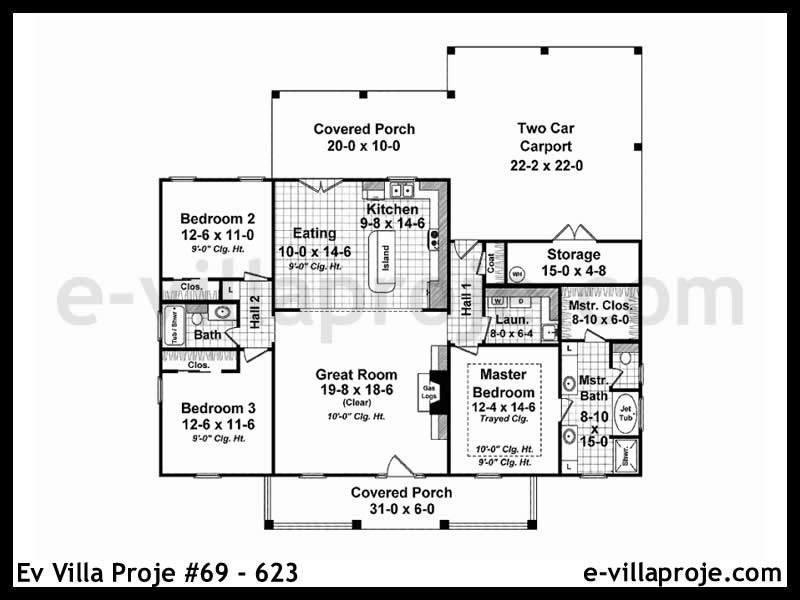Model 69-623 — 148 m², 1 storey thumbnail 2