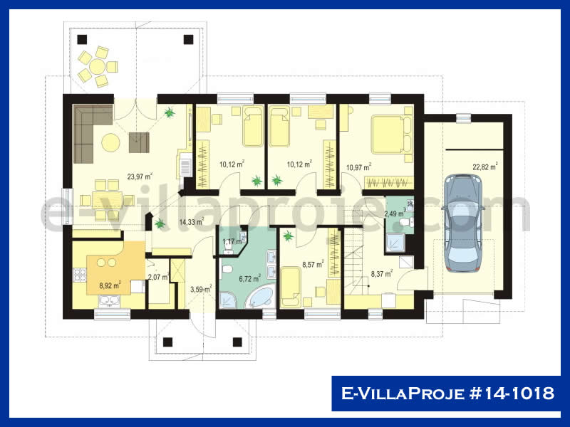 Modell 14-1018 — 148 m², 1 Geschoss thumbnail 2