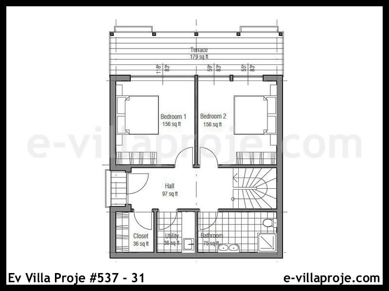 Modell 537-31 — 148 m², 3 Geschosse thumbnail 2