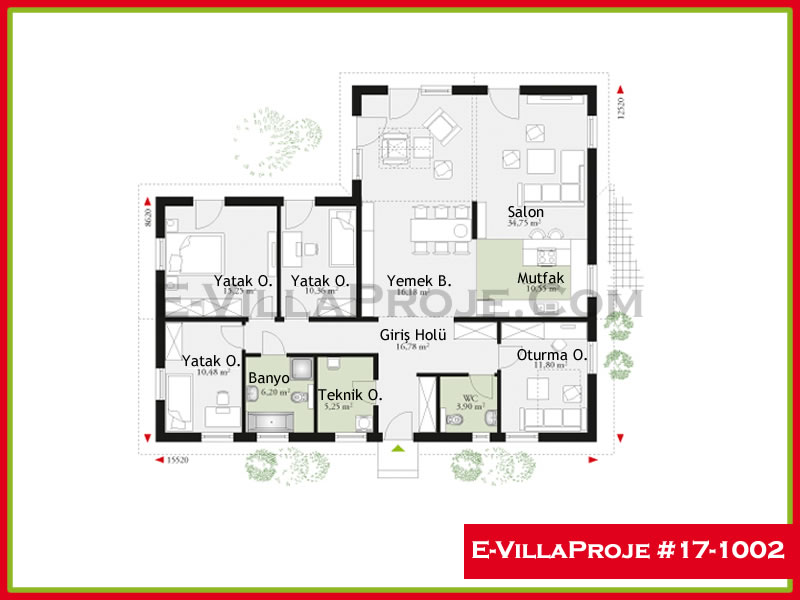 Model 17-1002 — 149 m², 1 Kat thumbnail 2