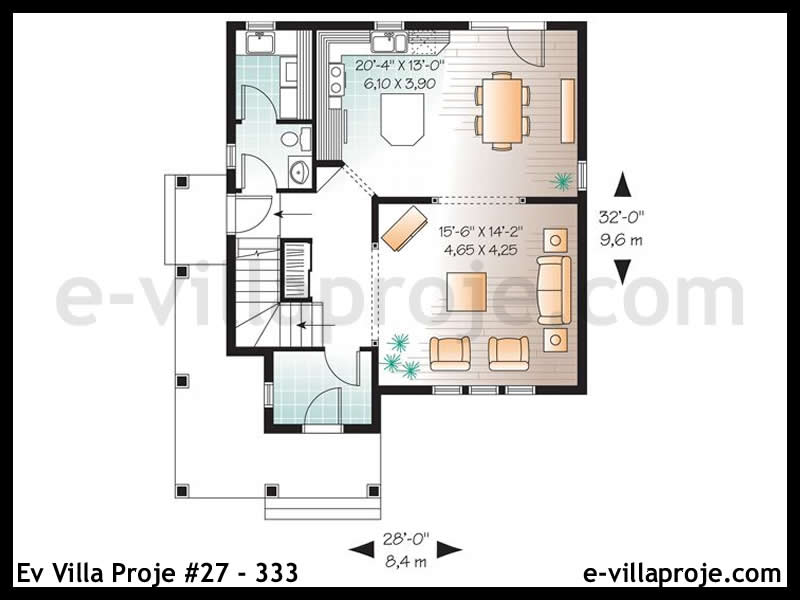 Modell 27-308 — 150 m², 2 Geschosse thumbnail 2