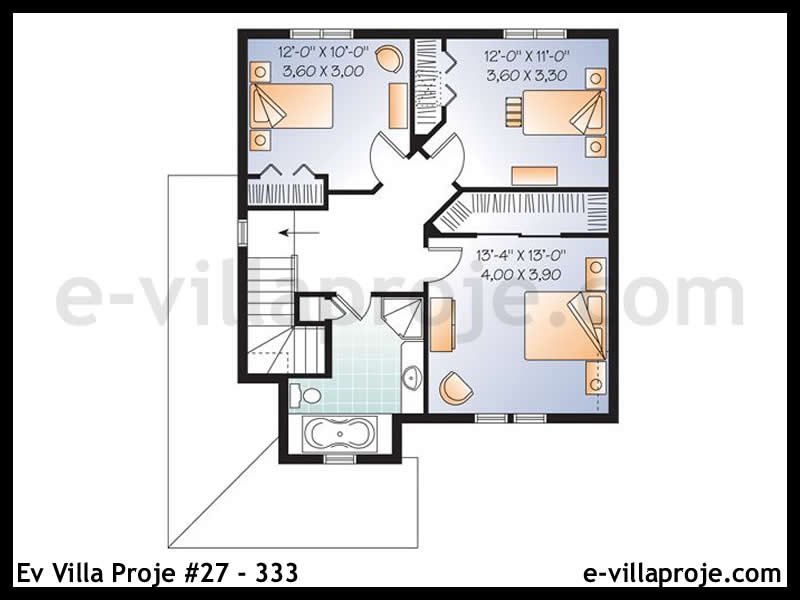 Modell 27-308 — 150 m², 2 Geschosse thumbnail 3