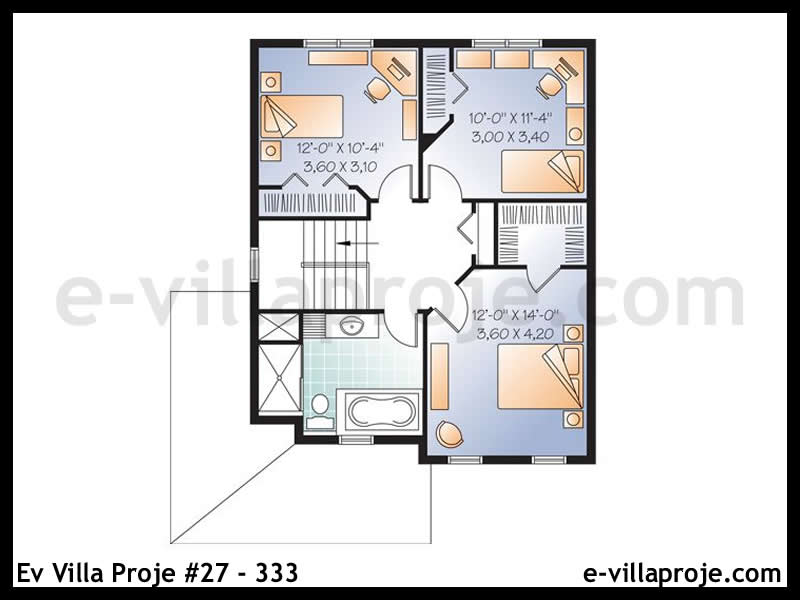 Model 27-333 — 150 m², 2 storeys thumbnail 3