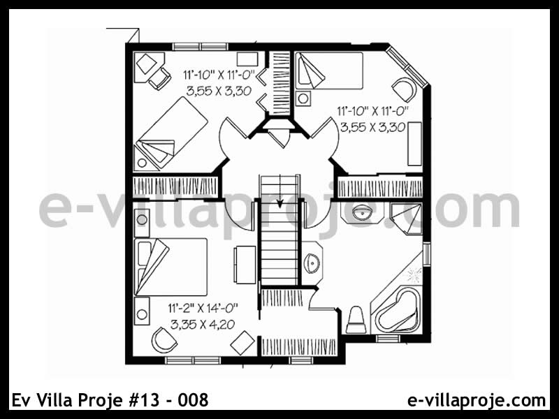 Modell 13-008 — 150 m², 2 Geschosse thumbnail 3